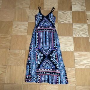 Black tight maxi dress